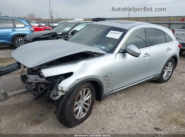 JN8CS1MU8HM142888 2017 INFINITI QX70 Серебряный Передняя левая четверть