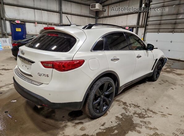 JN8CS1MW7HM412498 2017 INFINITI QX70 Белый Задняя правая четверть