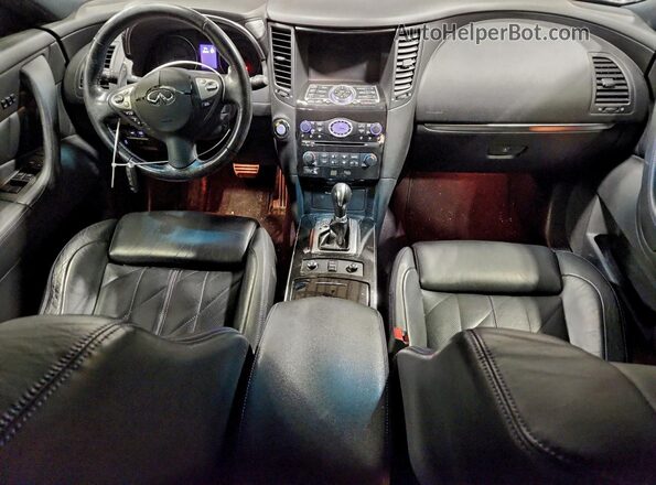 JN8CS1MW7HM412498 2017 INFINITI QX70 Белый Вид панели приборов