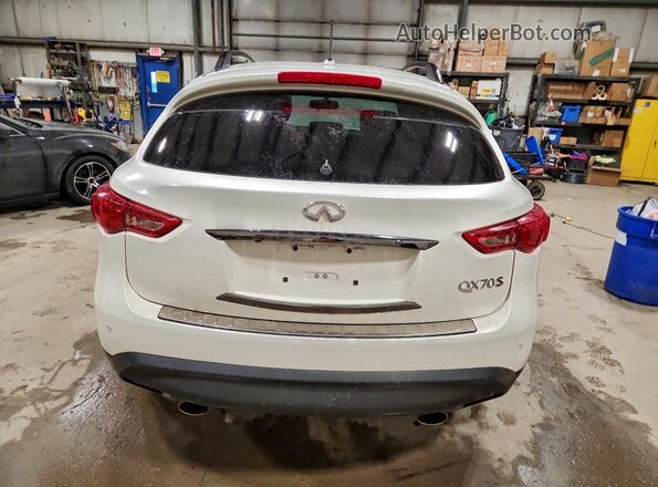 JN8CS1MW7HM412498 2017 INFINITI QX70 Белый Вид сзади