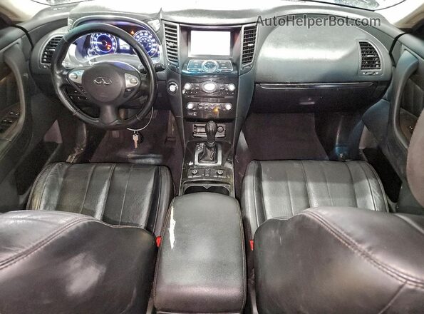 JN8CS1MW7HM414851 2017 INFINITI QX70 Gray Вид панелі приладів