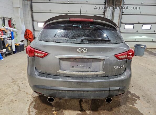 JN8CS1MW7HM414851 2017 INFINITI QX70 Gray Вид ззаду