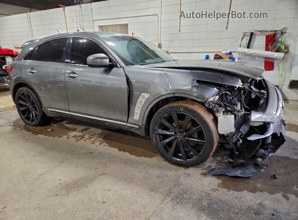 JN8CS1MW7HM414851 2017 INFINITI QX70 Gray Передня права чверть