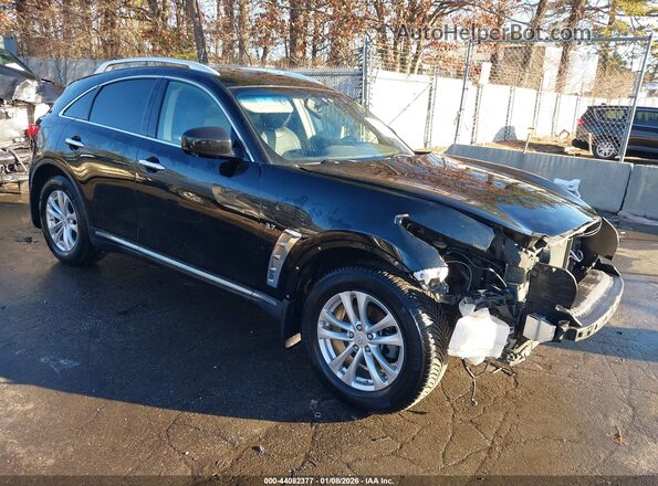 JN8CS1MW7HM416163 2017 INFINITI QX70 Черный Передняя правая четверть