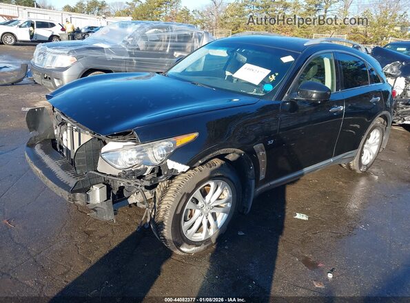 JN8CS1MW7HM416163 2017 INFINITI QX70 Черный Передняя левая четверть