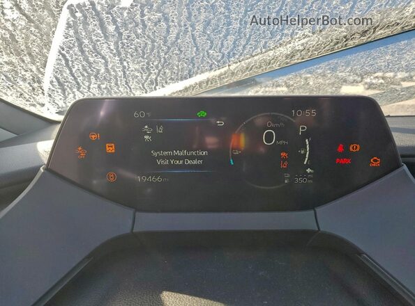 JTDACACU4R3031103 2024 TOYOTA PRIUS Серебряный Вид щитка приборов