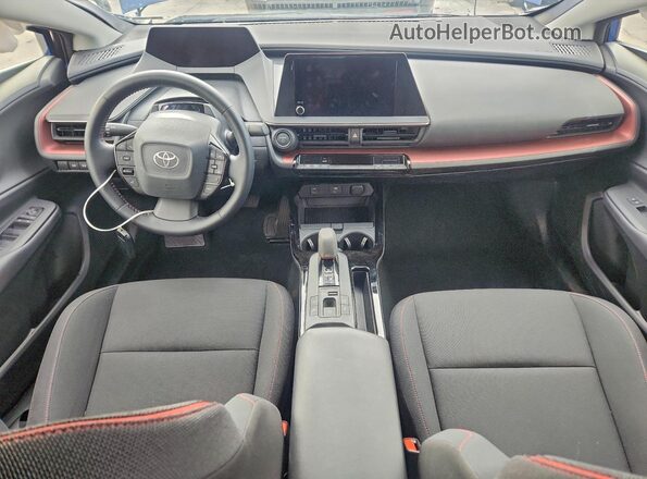JTDACACUXS3049031 2025 TOYOTA PRIUS Blue Widok deski rozdzielczej