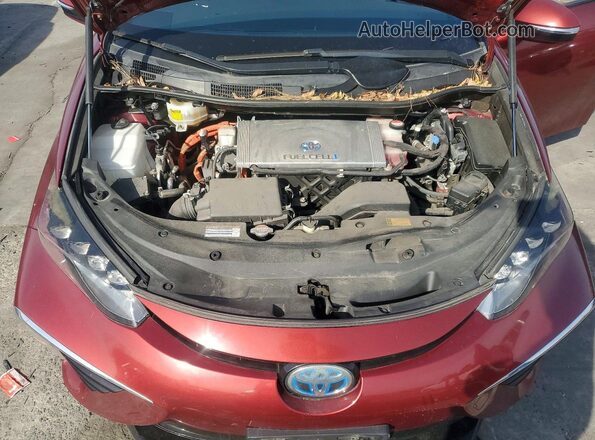 JTDBVRBD1HA003705 2017 TOYOTA MIRAI Red Widok wnętrza z tyłu