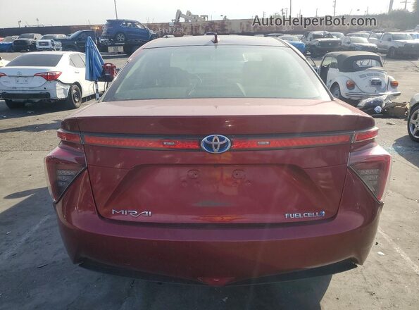 JTDBVRBD1HA003705 2017 TOYOTA MIRAI Red Widok z tyłu
