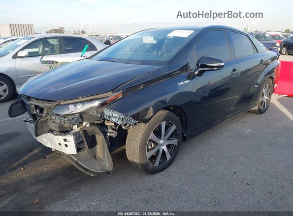JTDBVRBD4HA002886 2017 TOYOTA MIRAI Black წინა მარცხენა ხედი სამი მეოთხედიდან