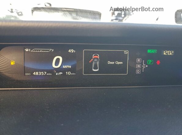 JTDBVRBD7HA003661 2017 TOYOTA MIRAI Черный Вид щитка приборов
