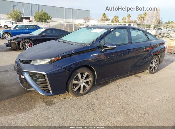 JTDBVRBD8JA004081 2018 TOYOTA MIRAI Синий Передняя левая четверть