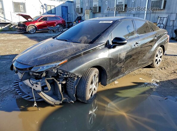 JTDBVRBDXLA008068 2020 TOYOTA MIRAI Black წინა მარცხენა ხედი სამი მეოთხედიდან
