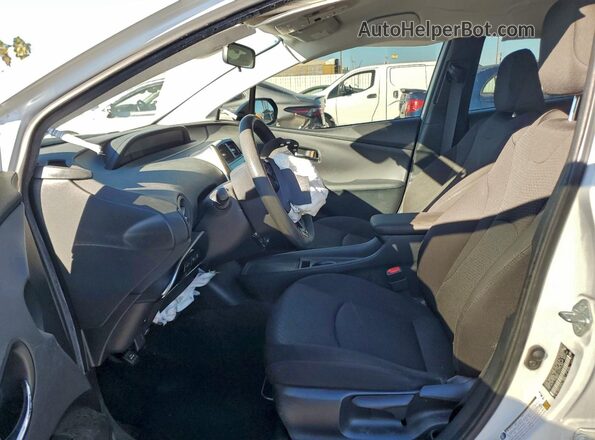 JTDKAMFU6M3133258 2021 TOYOTA PRIUS Белый Вид салона спереди