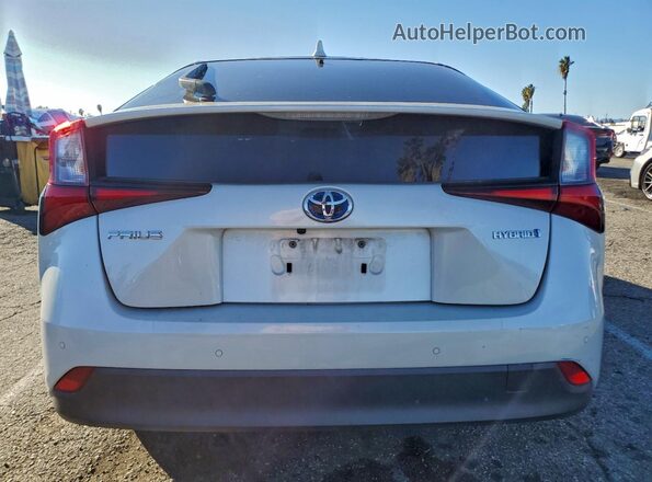 JTDKAMFU6M3133258 2021 TOYOTA PRIUS Белый Вид сзади