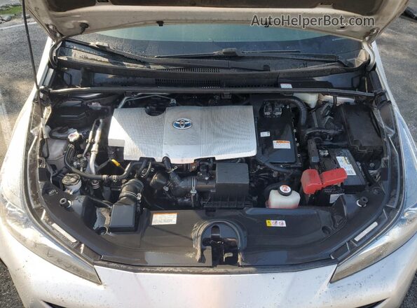 JTDKAMFU6N3160204 2022 TOYOTA PRIUS Silver Սալոնի հետևի տեսք