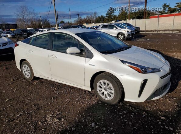 JTDKAMFU7M3134905 2021 TOYOTA PRIUS White Przód prawy