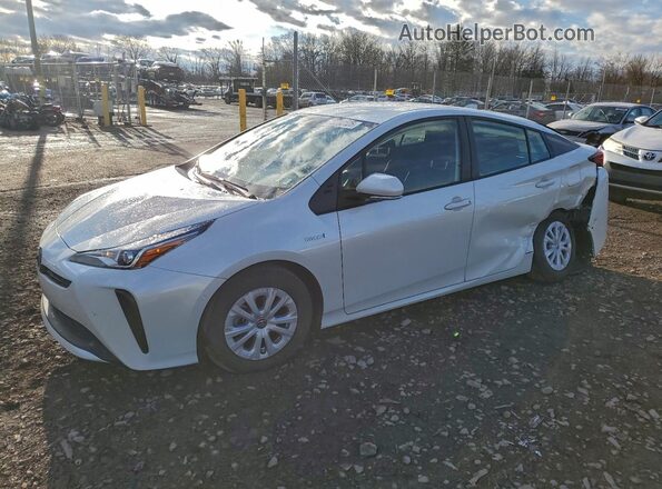 JTDKAMFU7M3134905 2021 TOYOTA PRIUS White Przód lewy