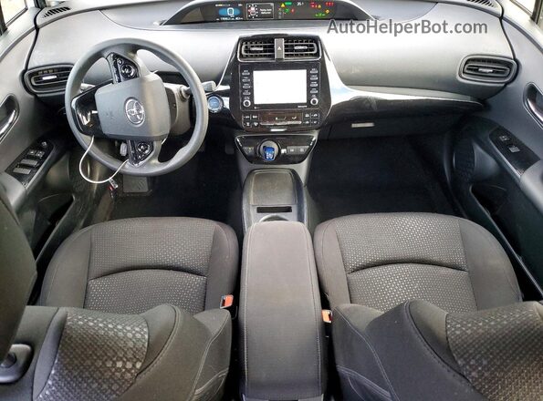 JTDKAMFU7M3134905 2021 TOYOTA PRIUS White Widok deski rozdzielczej