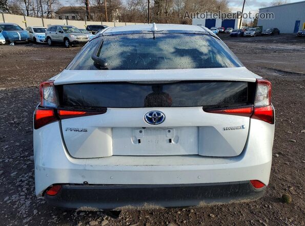JTDKAMFU7M3134905 2021 TOYOTA PRIUS White Widok z tyłu
