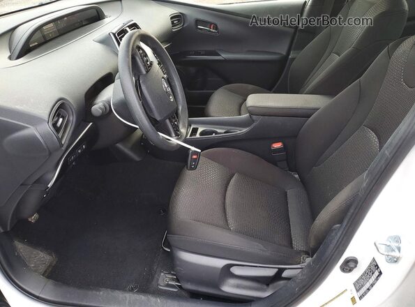 JTDKAMFU7M3134905 2021 TOYOTA PRIUS White Widok wnętrza z przodu