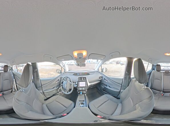 JTDKAMFU7M3134905 2021 TOYOTA PRIUS White Widok naklejki z numerem VIN