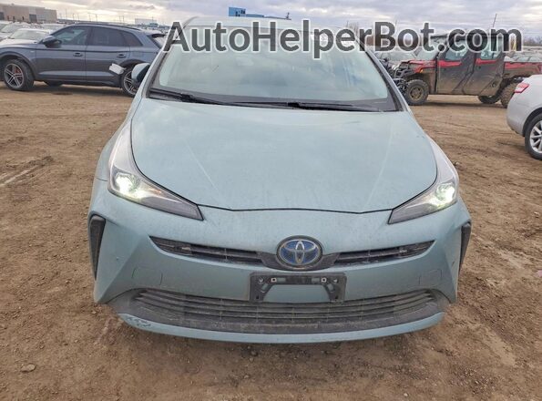 JTDKAMFUXM3150824 2021 TOYOTA PRIUS Бирюзовый Вид спереди