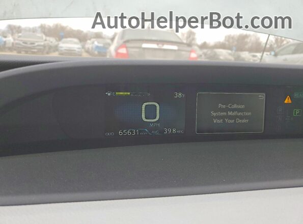 JTDKAMFUXM3150824 2021 TOYOTA PRIUS Бирюзовый Вид щитка приборов