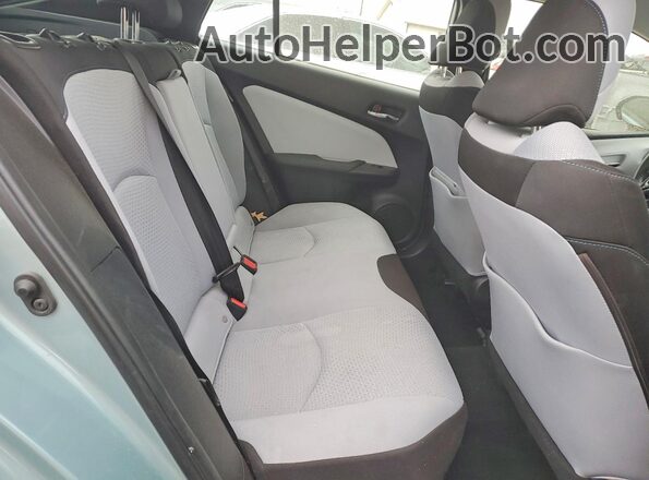 JTDKAMFUXM3150824 2021 TOYOTA PRIUS Бирюзовый Вид задних сидений