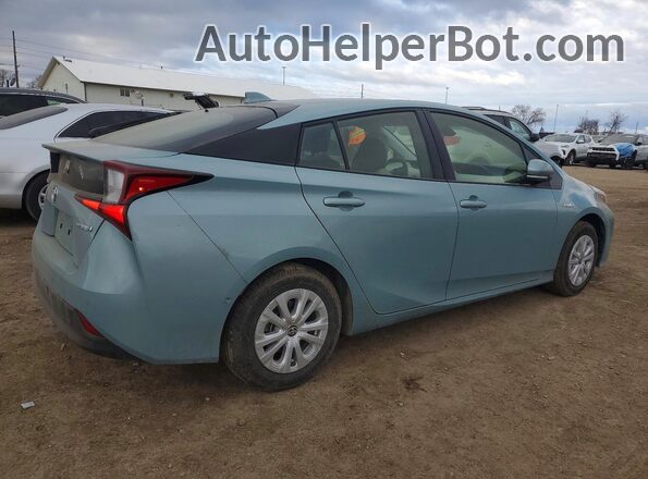 JTDKAMFUXM3150824 2021 TOYOTA PRIUS Бирюзовый Задняя правая четверть