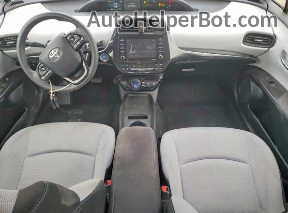JTDKAMFUXM3150824 2021 TOYOTA PRIUS Бирюзовый Вид панели приборов