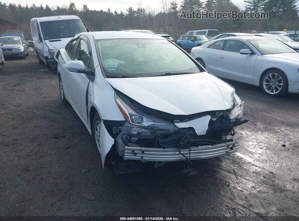 JTDKAMFUXM3151813 2021 TOYOTA PRIUS Белый Вид задней части салона