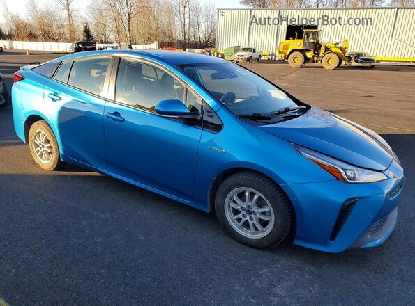JTDKARFUXL3110965 2020 TOYOTA PRIUS Синий Передняя правая четверть