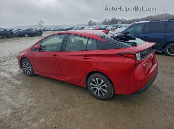 JTDL9RFU8K3008706 2019 TOYOTA PRIUS Red უკანა მარცხენა