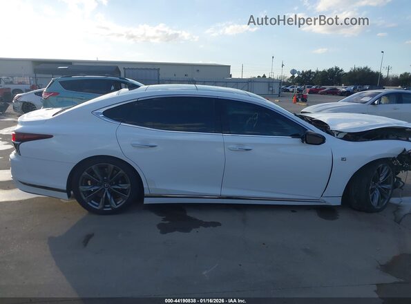 JTHB51FF4J5000484 2018 LEXUS LS 500 White ხელსაწყოთა პანელის ხედი