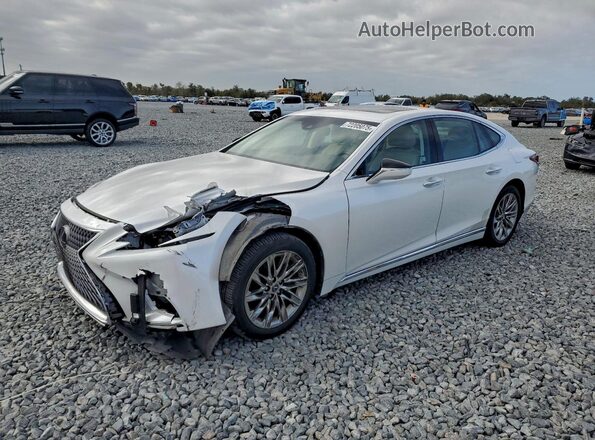 JTHB51FFXJ5003292 2018 LEXUS LS Белый Передняя левая четверть