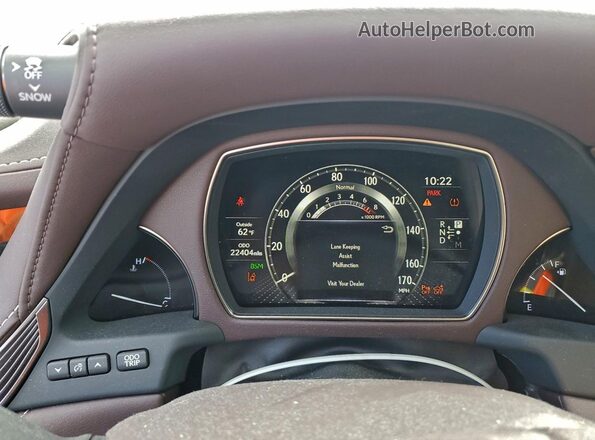 JTHB51FFXJ5003292 2018 LEXUS LS Белый Вид щитка приборов