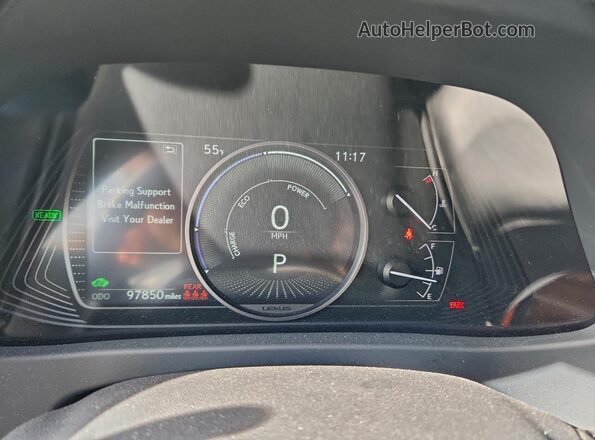 JTHB6JBH6P2152670 2023 LEXUS UX Угольный Вид щитка приборов