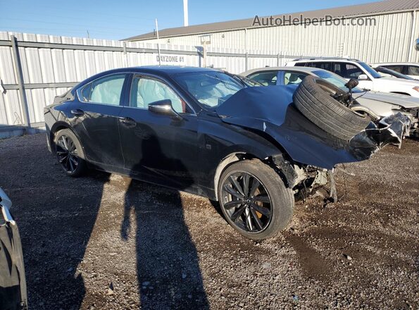 JTHB81F22R5054074 2024 LEXUS IS Черный Передняя правая четверть