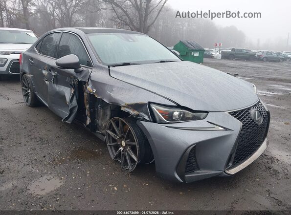 JTHBA1D21H5050894 2017 LEXUS IS 200T Серый Передняя правая четверть