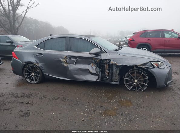 JTHBA1D21H5050894 2017 LEXUS IS 200T Серый Вид задней части салона