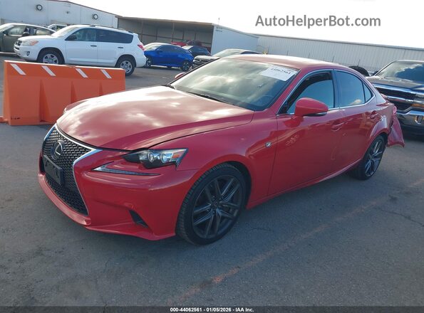 JTHBA1D22G5016381 2016 LEXUS IS 200T Red Przód lewy