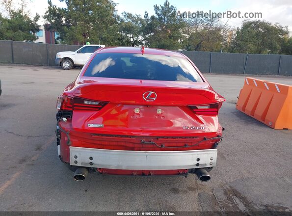 JTHBA1D22G5016381 2016 LEXUS IS 200T Red 