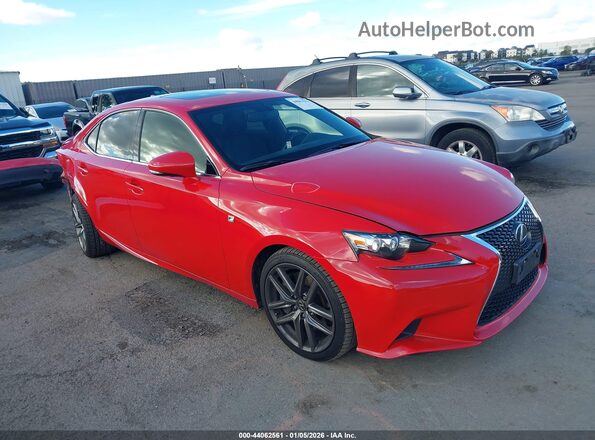 JTHBA1D22G5016381 2016 LEXUS IS 200T Red Przód prawy
