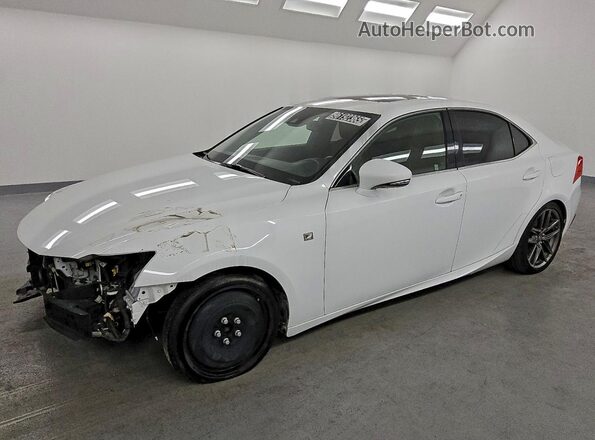 JTHBA1D22J5076166 2018 LEXUS IS Белый Передняя левая четверть