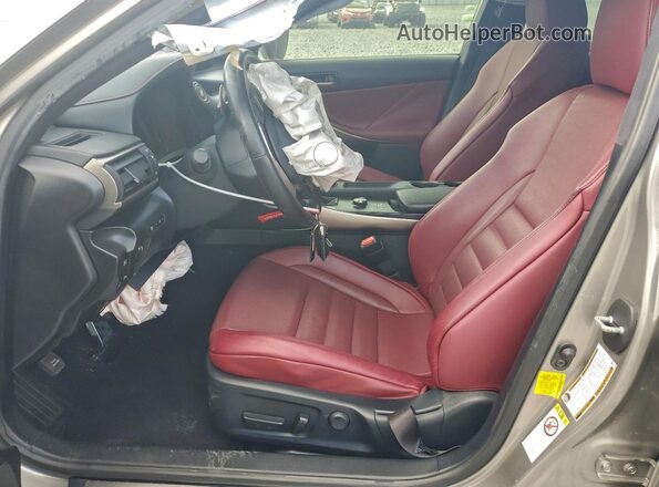 JTHBA1D24K5085534 2019 LEXUS IS Gray Widok wnętrza z przodu