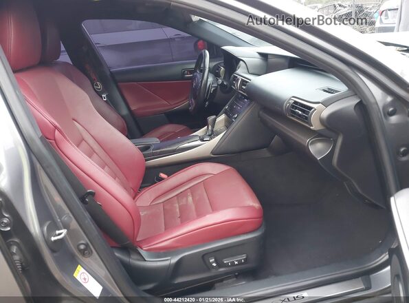JTHBA1D28H5060953 2017 LEXUS IS 200T Серый Вид салона спереди