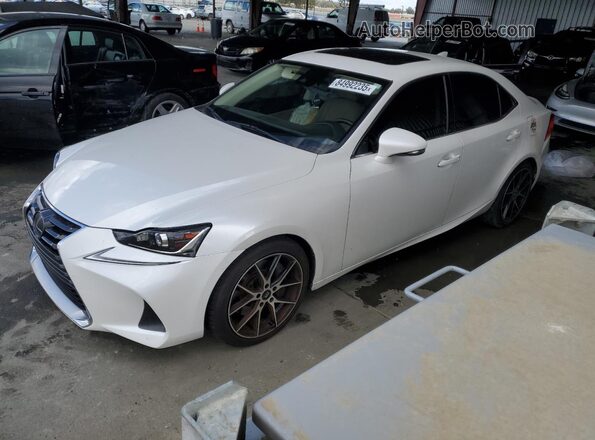 JTHBA1D28K5096360 2019 LEXUS IS White წინა მარცხენა ხედი სამი მეოთხედიდან