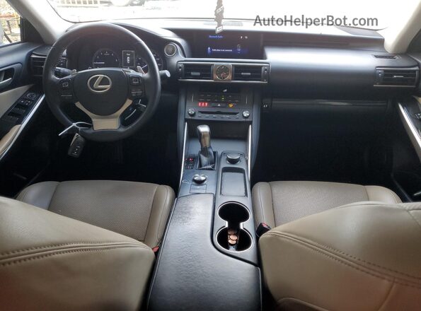 JTHBA1D28K5096360 2019 LEXUS IS White წინა პანელის ხედი