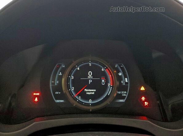 JTHBA1D29G5016040 2016 LEXUS IS Белый Вид щитка приборов